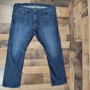 Polo Ralph Lauren Varick Slim‎ Straight Jeans Mens 42x32 Blue Denim Casual